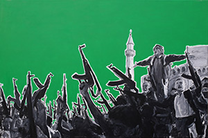 Islam, akryl na płótnie 100x150 cm, autor Mariusz Szymański